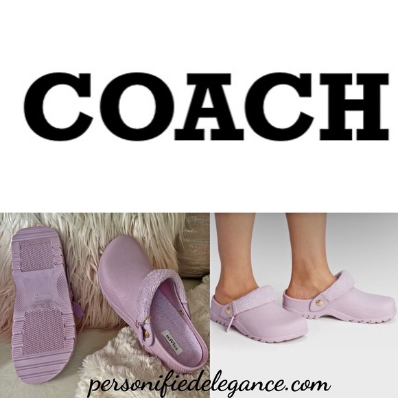 NEW Coach Lola Light Violet Purple Clogs Size 11B - Picture 16 of 16